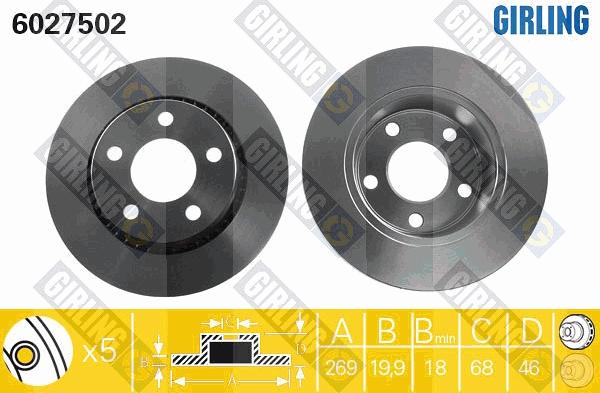 Girling 6027502 - Kočioni disk www.molydon.hr