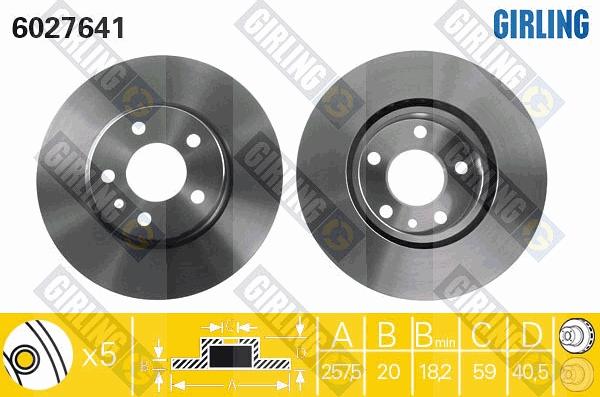 Girling 6027641 - Kočioni disk www.molydon.hr