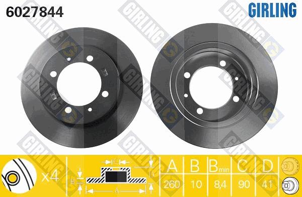 Girling 6027844 - Kočioni disk www.molydon.hr