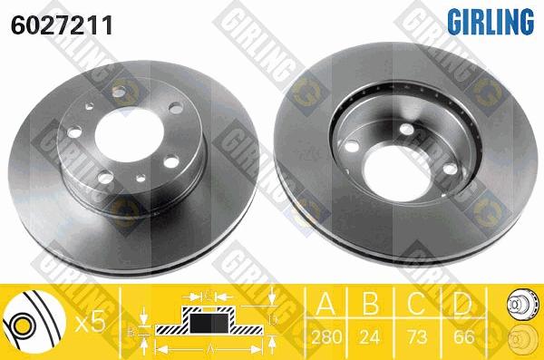 Girling 6027211 - Kočioni disk www.molydon.hr