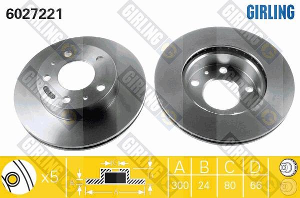 Girling 6027221 - Kočioni disk www.molydon.hr