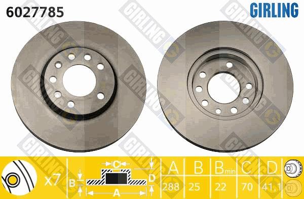 Girling 6027785 - Kočioni disk www.molydon.hr