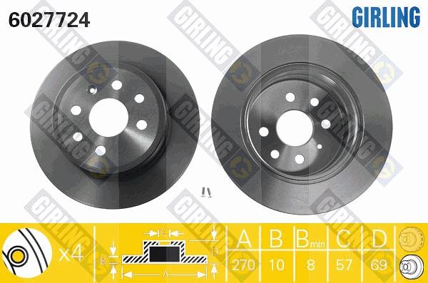 Girling 6027724 - Kočioni disk www.molydon.hr