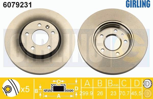 Girling 6079231 - Kočioni disk www.molydon.hr