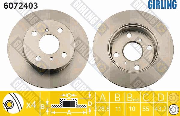 Girling 6072403 - Kočioni disk www.molydon.hr