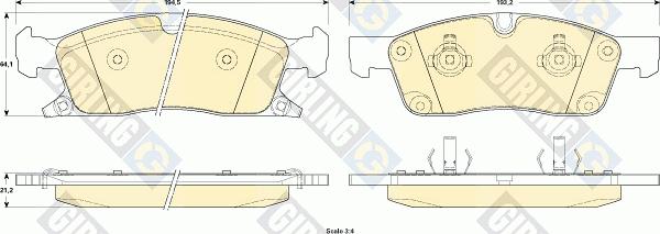 Girling 6146042 - Komplet Pločica, disk-kočnica www.molydon.hr