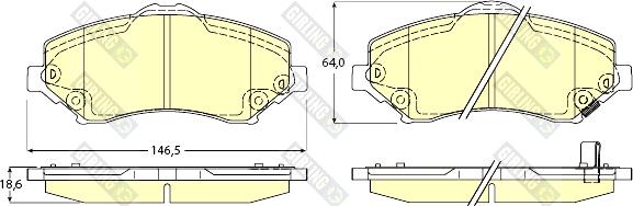 Girling 6146059 - Komplet Pločica, disk-kočnica www.molydon.hr