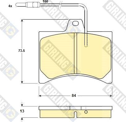 Girling 6102769 - Komplet Pločica, disk-kočnica www.molydon.hr