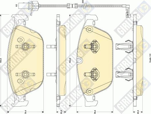 Girling 6118842 - Komplet Pločica, disk-kočnica www.molydon.hr