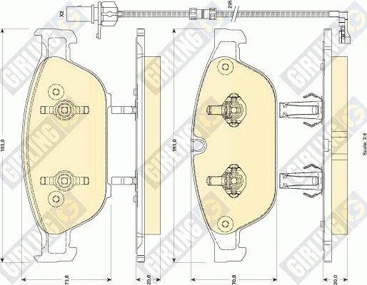 Girling 6118832 - Komplet Pločica, disk-kočnica www.molydon.hr