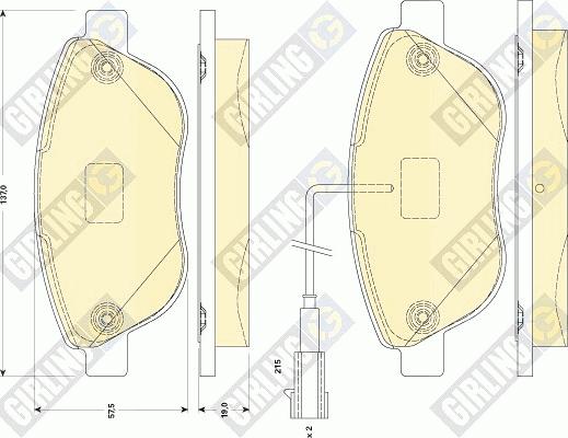 Girling 6118294 - Komplet Pločica, disk-kočnica www.molydon.hr