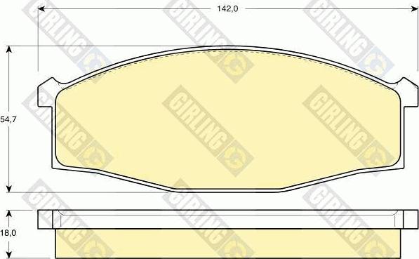 Girling 6131179 - Komplet Pločica, disk-kočnica www.molydon.hr