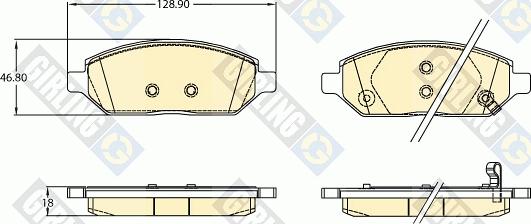 Girling 6121352 - Komplet Pločica, disk-kočnica www.molydon.hr