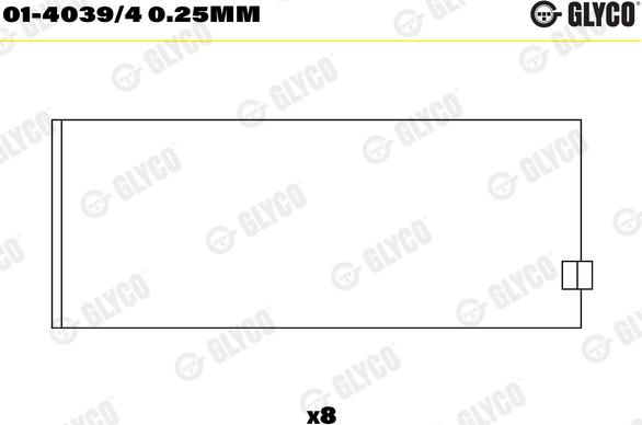 Glyco 01-4039/4 0.25mm - Ležaj klipnjače www.molydon.hr