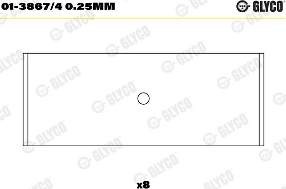 Glyco 01-3867/4 0.25mm - Ležaj klipnjače www.molydon.hr