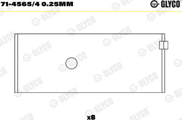 Glyco 71-4565/4 0.25mm - Ležaj klipnjače www.molydon.hr