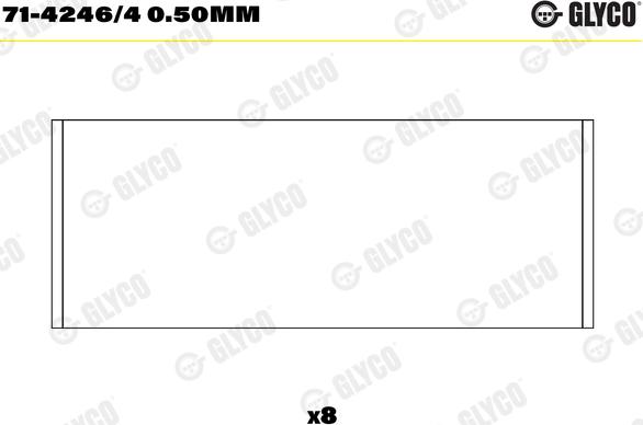 Glyco 71-4246/4 0.50mm - Ležaj klipnjače www.molydon.hr