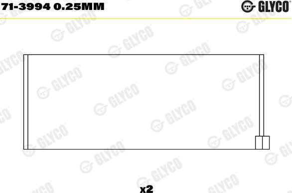 Glyco 71-3994 0.25mm - Ležaj klipnjače www.molydon.hr