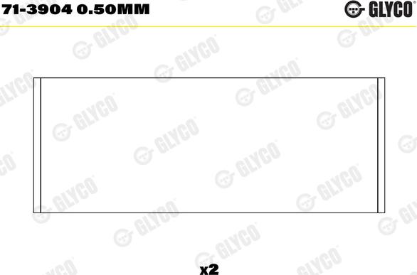 Glyco 71-3904 0.50mm - Ležaj klipnjače www.molydon.hr