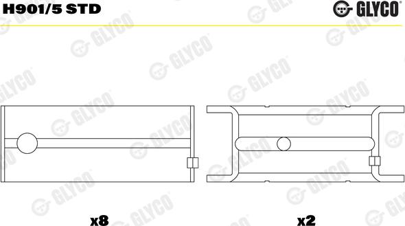 Glyco H901/5 STD - Ležaj radilice www.molydon.hr