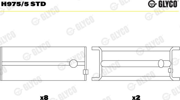 Glyco H975/5 STD - Ležaj radilice www.molydon.hr