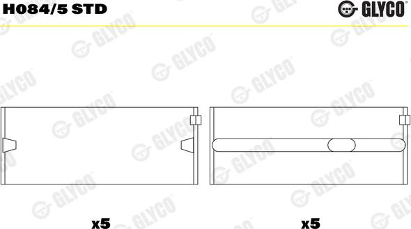 Glyco H084/5 STD - Ležaj radilice www.molydon.hr