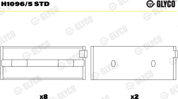 Glyco H1096/5 STD - Ležaj radilice www.molydon.hr