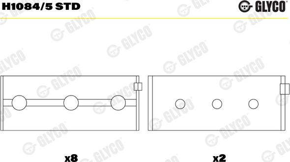 Glyco H1084/5 STD - Ležaj radilice www.molydon.hr