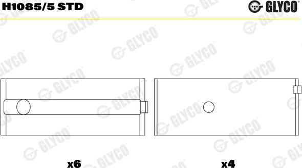 Glyco H1085/5 STD - Ležaj radilice www.molydon.hr