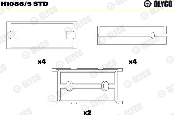 Glyco H1086/5 STD - Ležaj radilice www.molydon.hr