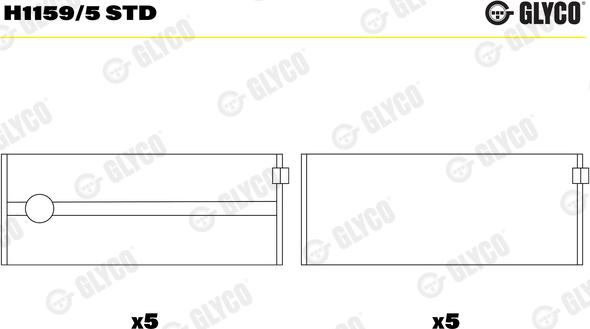 Glyco H1159/5 STD - Ležaj radilice www.molydon.hr