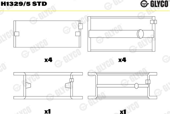 Glyco H1329/5 STD - Ležaj radilice www.molydon.hr