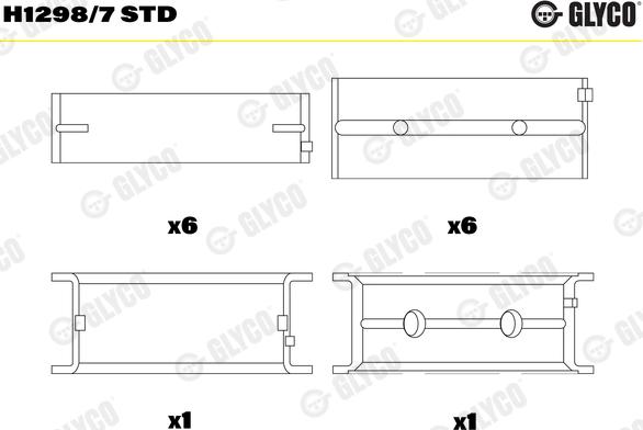 Glyco H1298/7 STD - Ležaj radilice www.molydon.hr