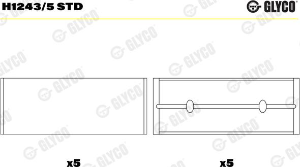 Glyco H1243/5 STD - Ležaj radilice www.molydon.hr