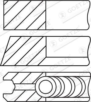 Goetze Engine 08-449700-10 - Komplet klipnih prstenova www.molydon.hr