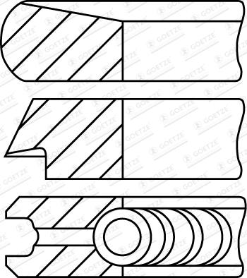 Goetze Engine 08-453107-00 - Komplet klipnih prstenova www.molydon.hr