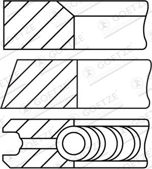 Goetze Engine 08-452907-00 - Komplet klipnih prstenova www.molydon.hr