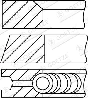 Goetze Engine 08-439300-10 - Komplet klipnih prstenova www.molydon.hr