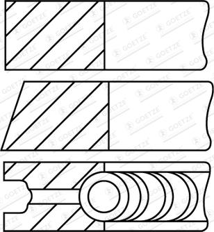 Goetze Engine 08-436300-10 - Komplet klipnih prstenova www.molydon.hr