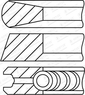 Goetze Engine 08-430400-00 - Komplet klipnih prstenova www.molydon.hr