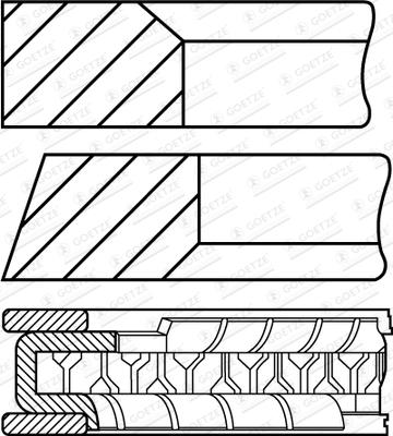 Goetze Engine 08-423300-00 - Komplet klipnih prstenova www.molydon.hr