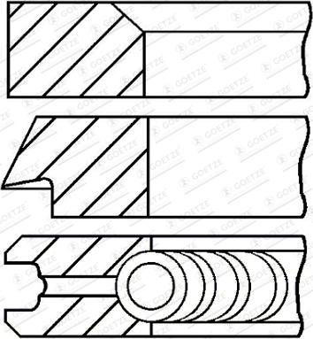 Goetze Engine 08-427705-00 - Komplet klipnih prstenova www.molydon.hr