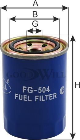 GoodWill FG 504 - Filter za gorivo www.molydon.hr