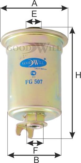 GoodWill FG 507 - Filter za gorivo www.molydon.hr