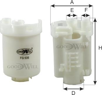 GoodWill FG535LL - Filter za gorivo www.molydon.hr