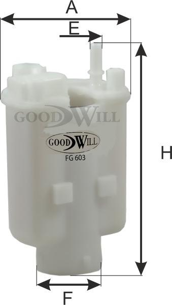 GoodWill FG 603 LL - Filter za gorivo www.molydon.hr