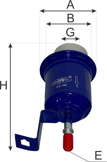 GoodWill FG 190 - Filter za gorivo www.molydon.hr