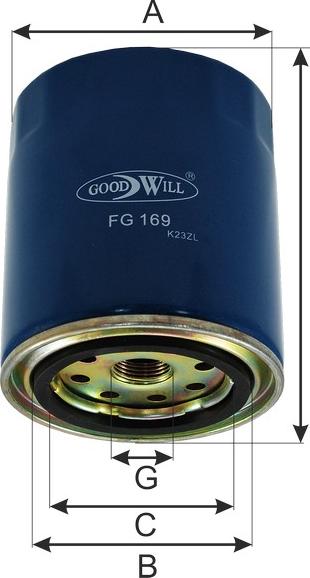 GoodWill FG 169 - Filter za gorivo www.molydon.hr