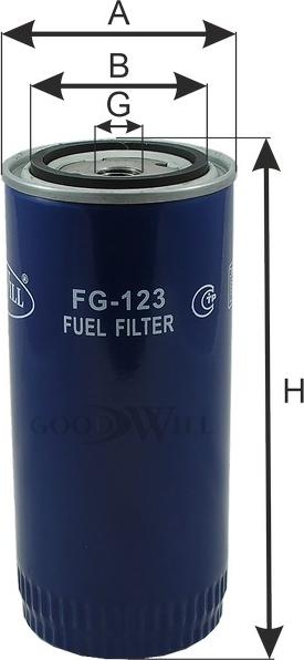 GoodWill FG 123 - Filter za gorivo www.molydon.hr