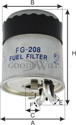 GoodWill FG 208 - Filter za gorivo www.molydon.hr